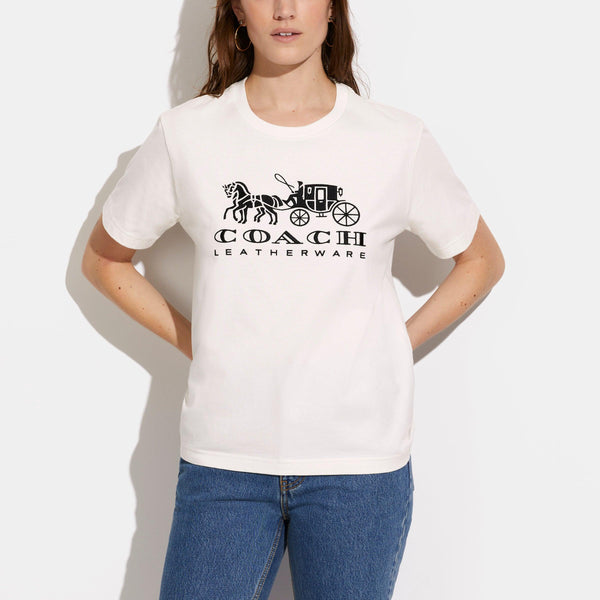 Horse And Carriage T-Shirt In Organic Cotton