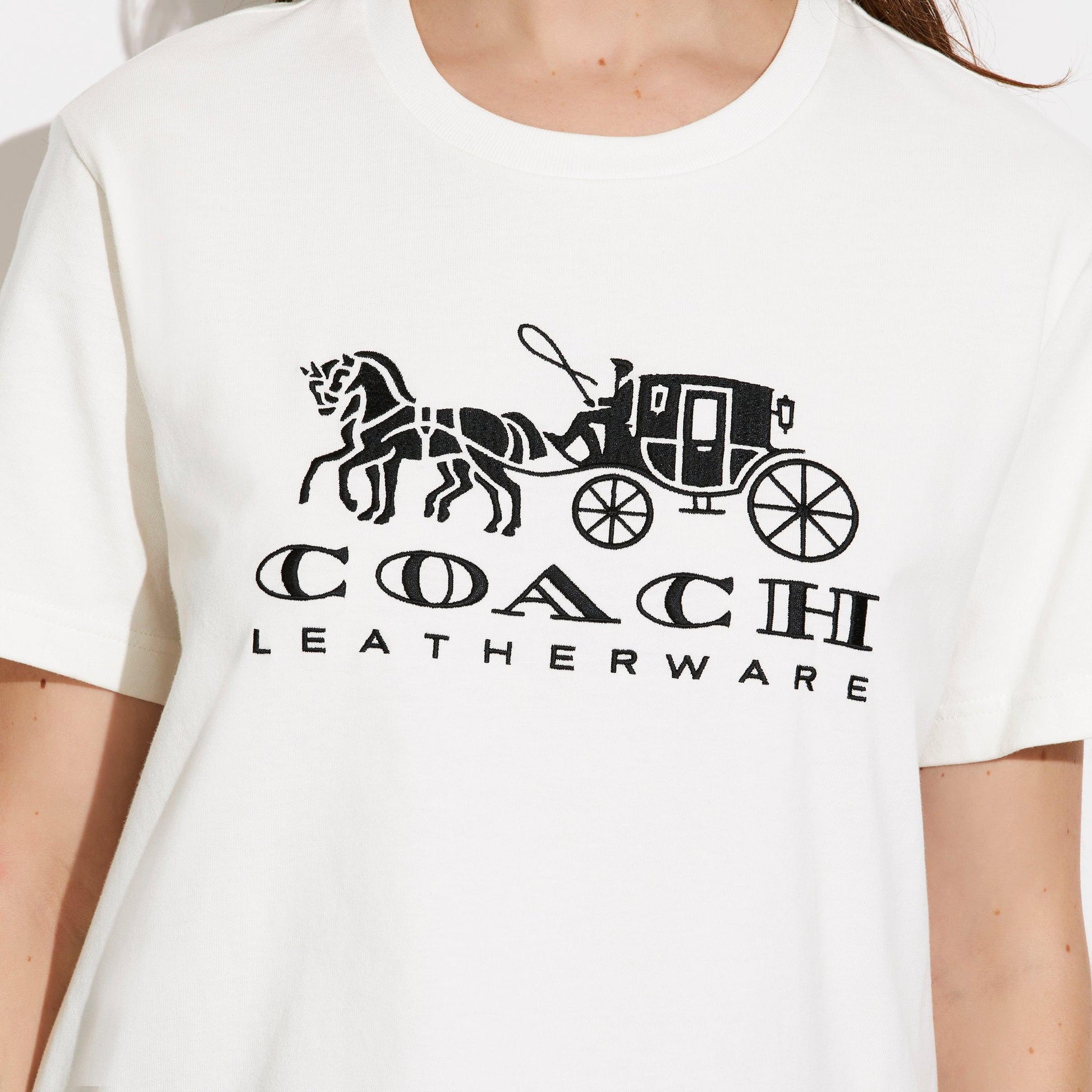 Horse And Carriage T-Shirt In Organic Cotton - COACH Saudi Arabia Official Site