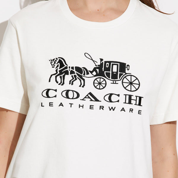 Horse And Carriage T-Shirt In Organic Cotton