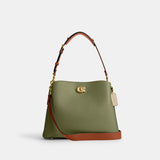 Willow Shoulder Bag In Colorblock With Signature Canvas Interior