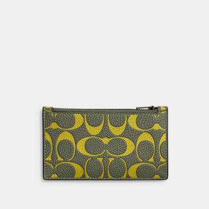 Zip Card Case In Signature Leather - COACH Saudi Arabia Official Site