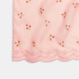 CA435-Floral Trio Print Oblong Scarf-Faded Pink