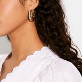 Large Signature Enamel Hoop Earrings - COACH Saudi Arabia Official Site