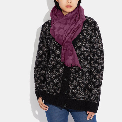 CB690-Signature Stole-Deep Berry