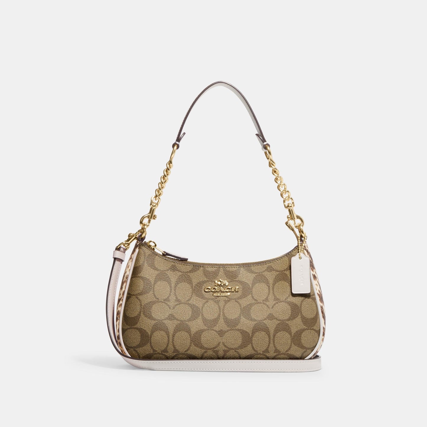 Teri Shoulder Bag In Signature Canvas-CC323-Im/Khaki Chalk Multi