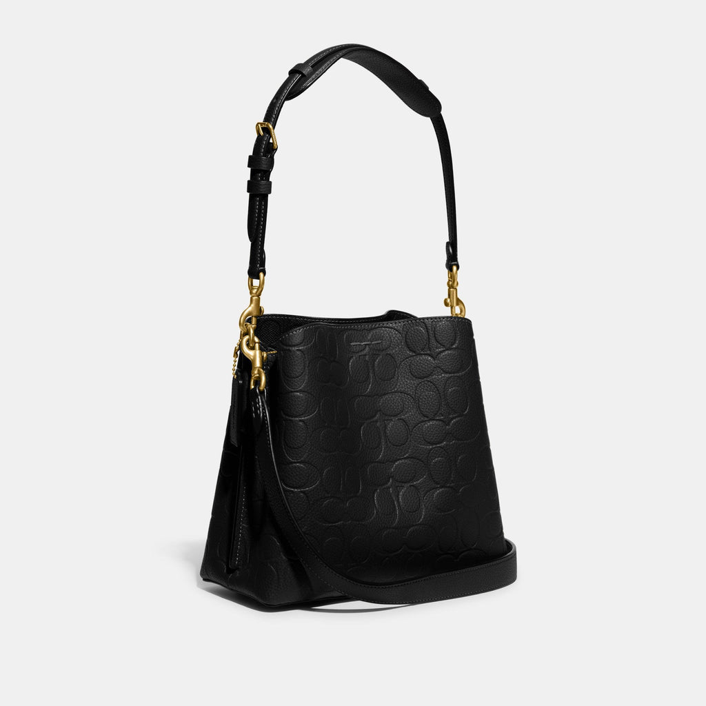 Willow Bucket Bag In Signature Leather