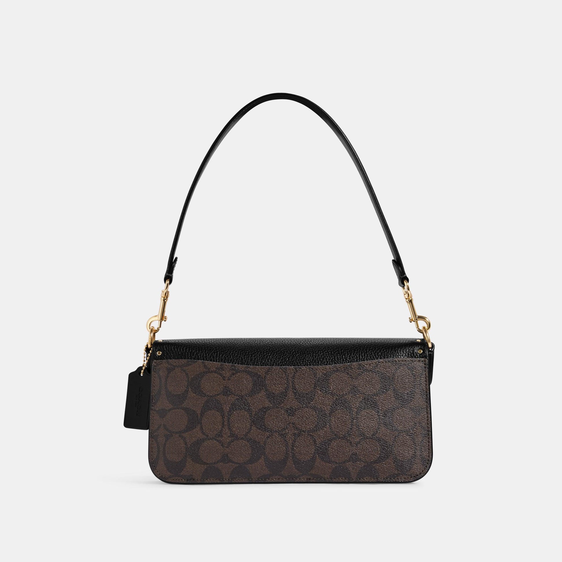Morgan Shoulder Bag In Colorblock Signature Canvas With Rivets-CE563-Im/Brown Black Multi