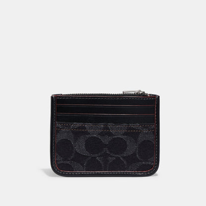 Zip Card Case In Signature Denim - COACH Saudi Arabia Official Site