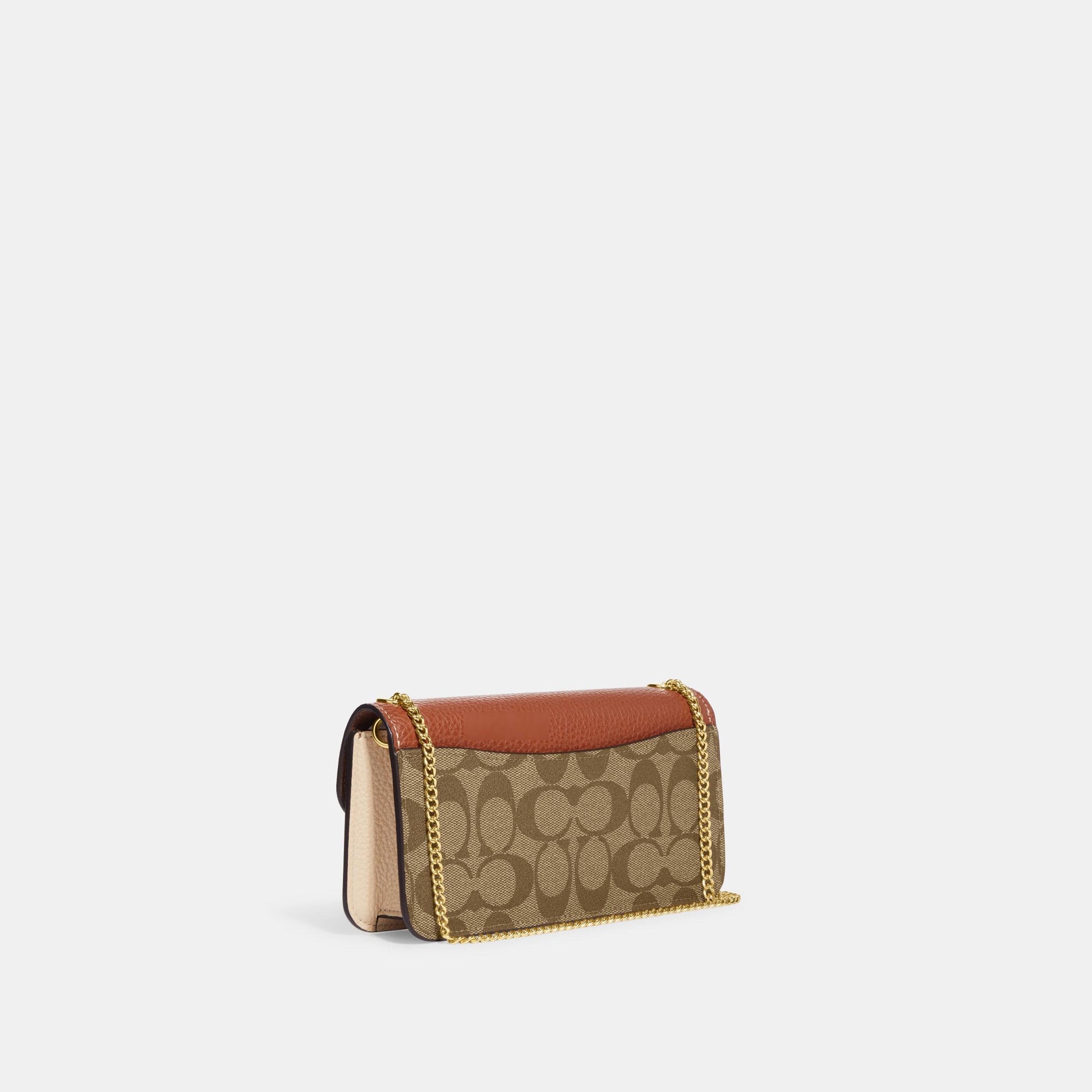 CF475-Morgan Crossbody In Colorblock Signature Canvas-Im/Khaki Multi