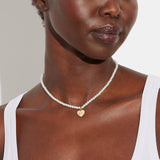 Signature Heart Pendant Pearl Choker Necklace - COACH Saudi Arabia Official Site