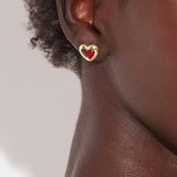 Heart Stud Earrings - COACH Saudi Arabia Official Site