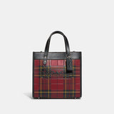 Field Tote 22 With Plaid Print