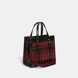 Field Tote 22 With Plaid Print - COACH Saudi Arabia Official Site