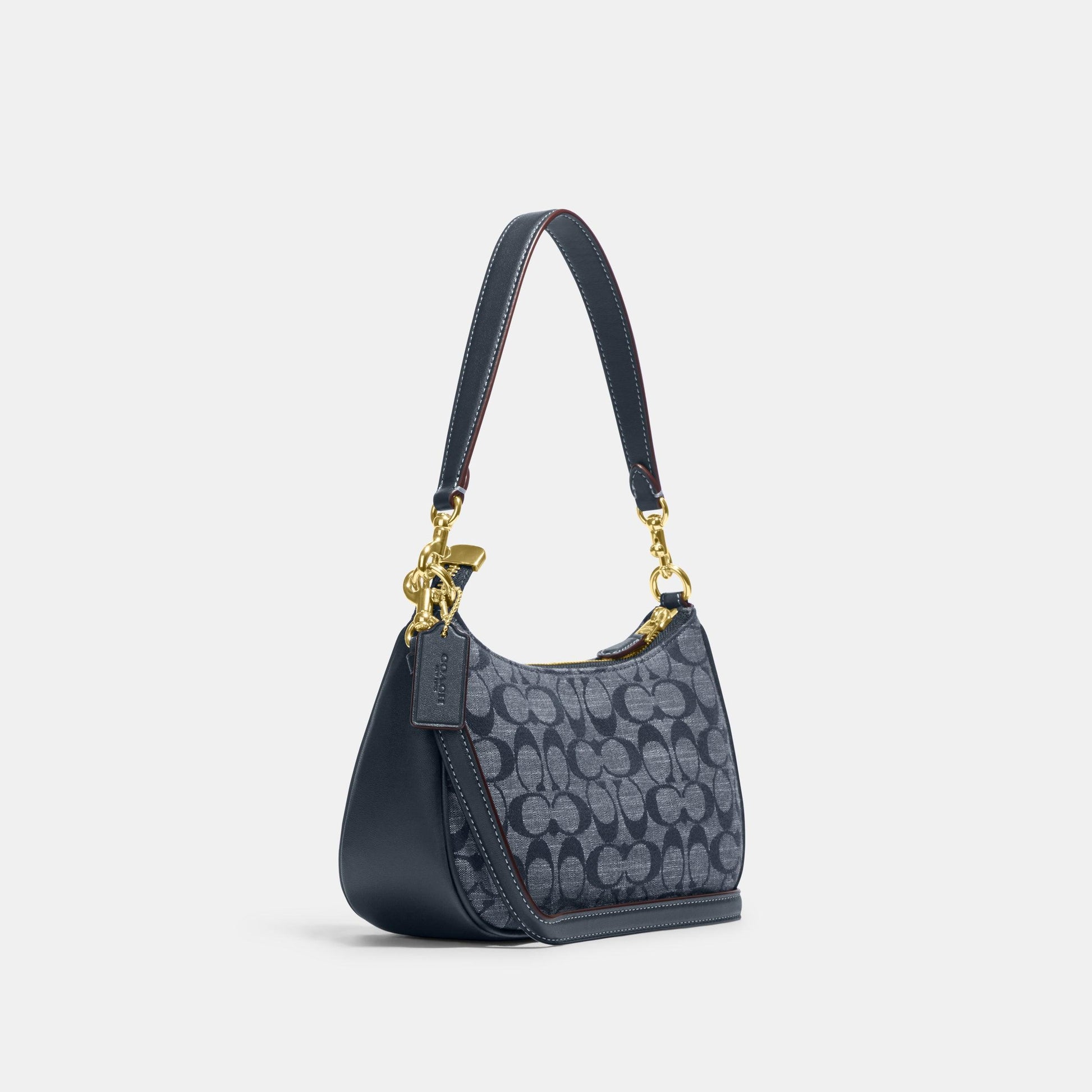 CH139-Teri Shoulder Bag In Signature Chambray-Im/Denim Multi