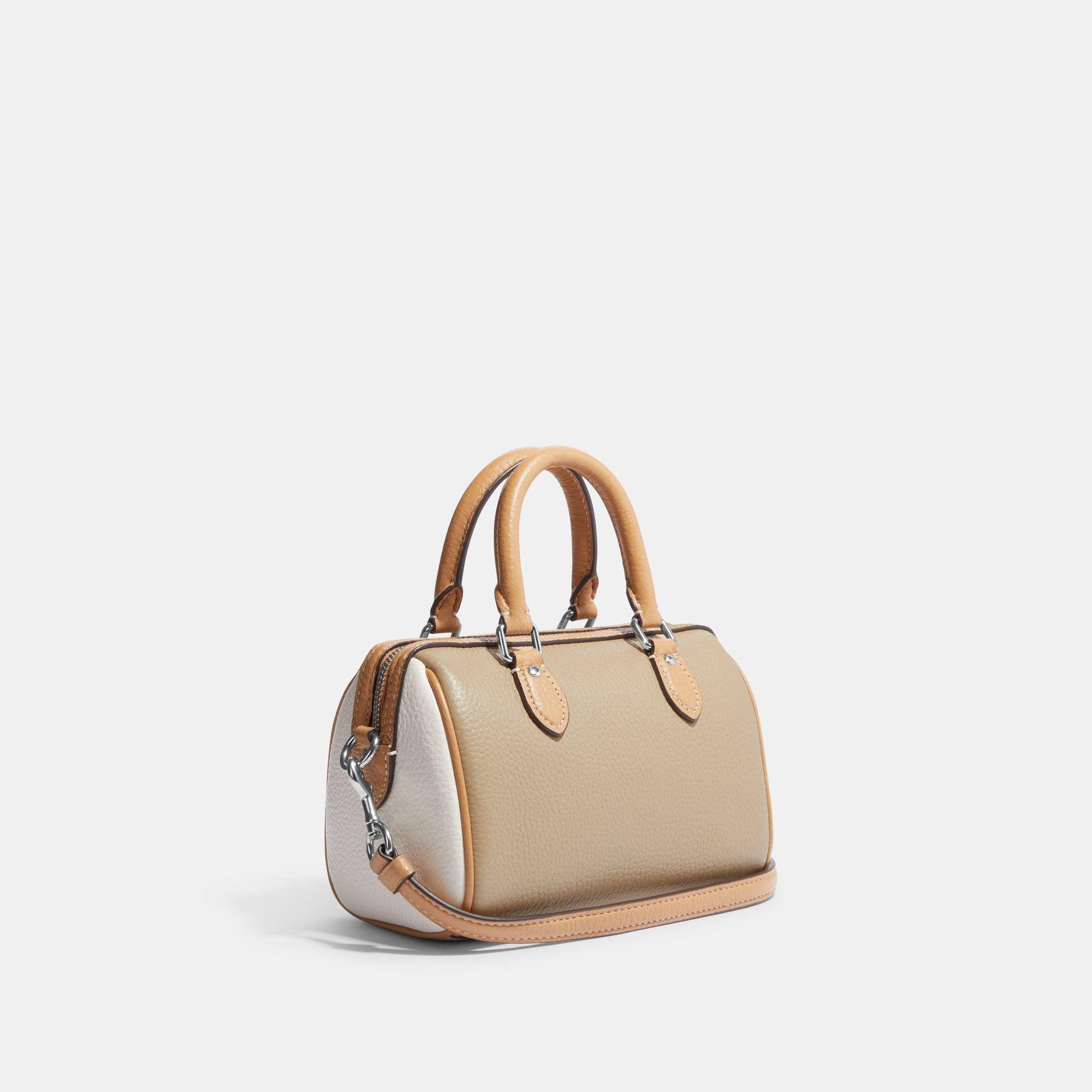 Mini Rowan Crossbody In Colorblock-CH159-Sv/Sandy Beige Multi