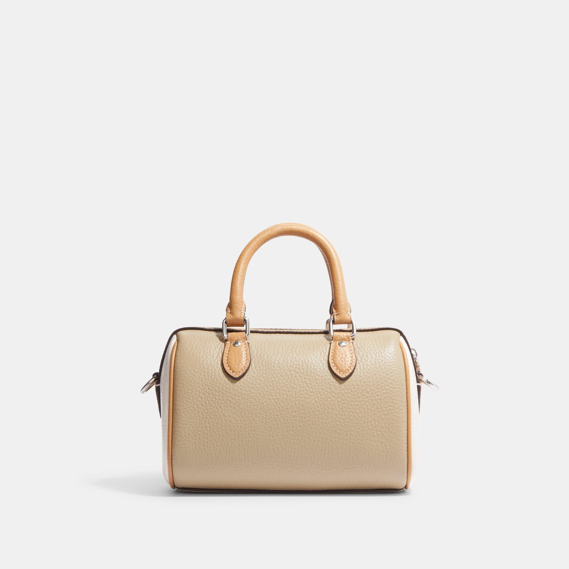 Mini Rowan Crossbody In Colorblock-CH159-Sv/Sandy Beige Multi