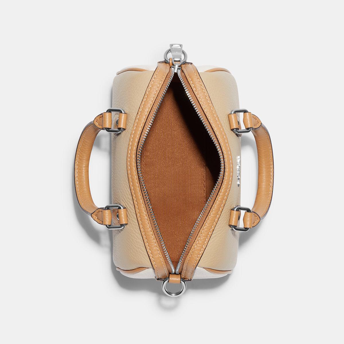 Mini Rowan Crossbody In Colorblock-CH159-Sv/Sandy Beige Multi