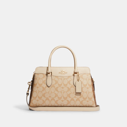 Darcie Carryall In Blocked Signature Canvas-CH286-Im/Light Khaki Multi