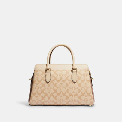 Darcie Carryall In Blocked Signature Canvas-CH286-Im/Light Khaki Multi