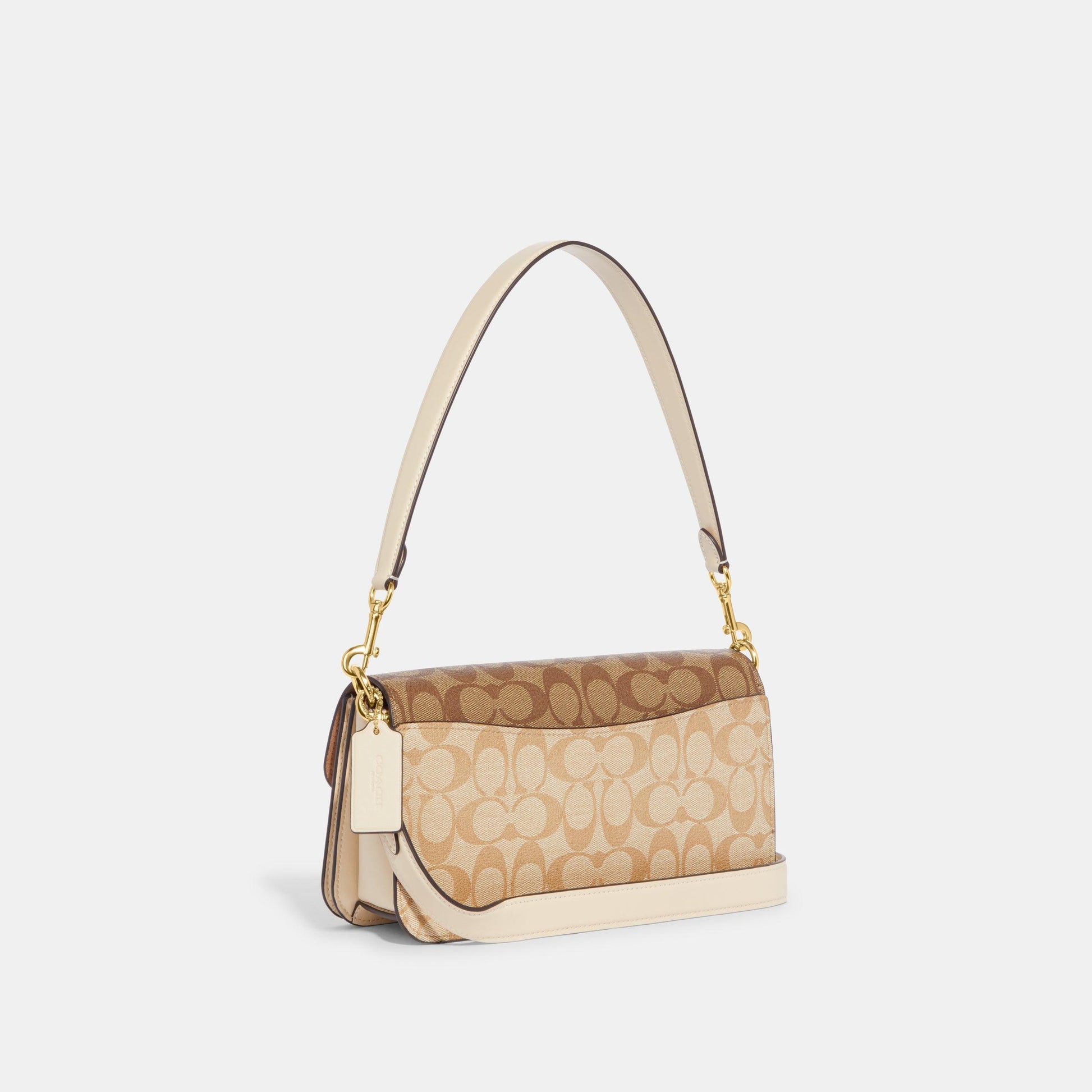 Morgan Shoulder Bag In Blocked Signature Canvas-CH506-Im/Light Khaki Multi