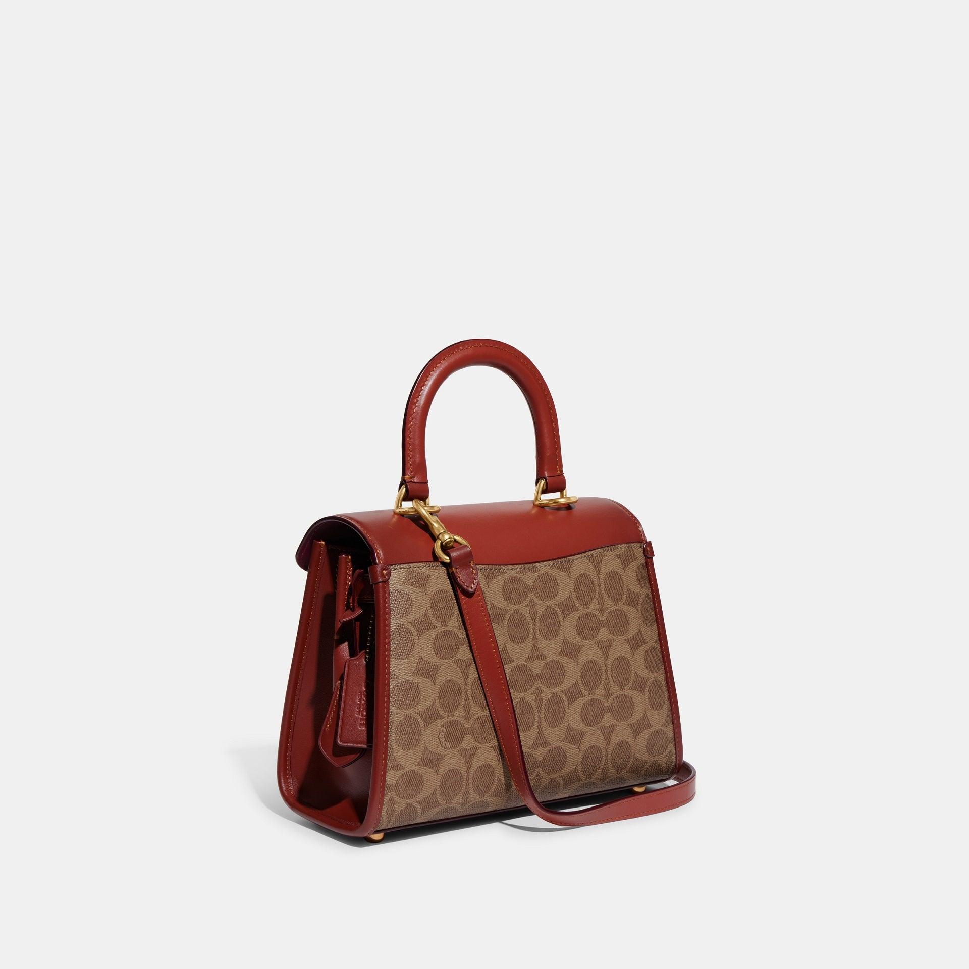 Sammy Top Handle In Signature Canvas - COACH Saudi Arabia Official Site