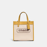 CH740-Field Tote 22-B4/Natural Canvas/Yellow Gold