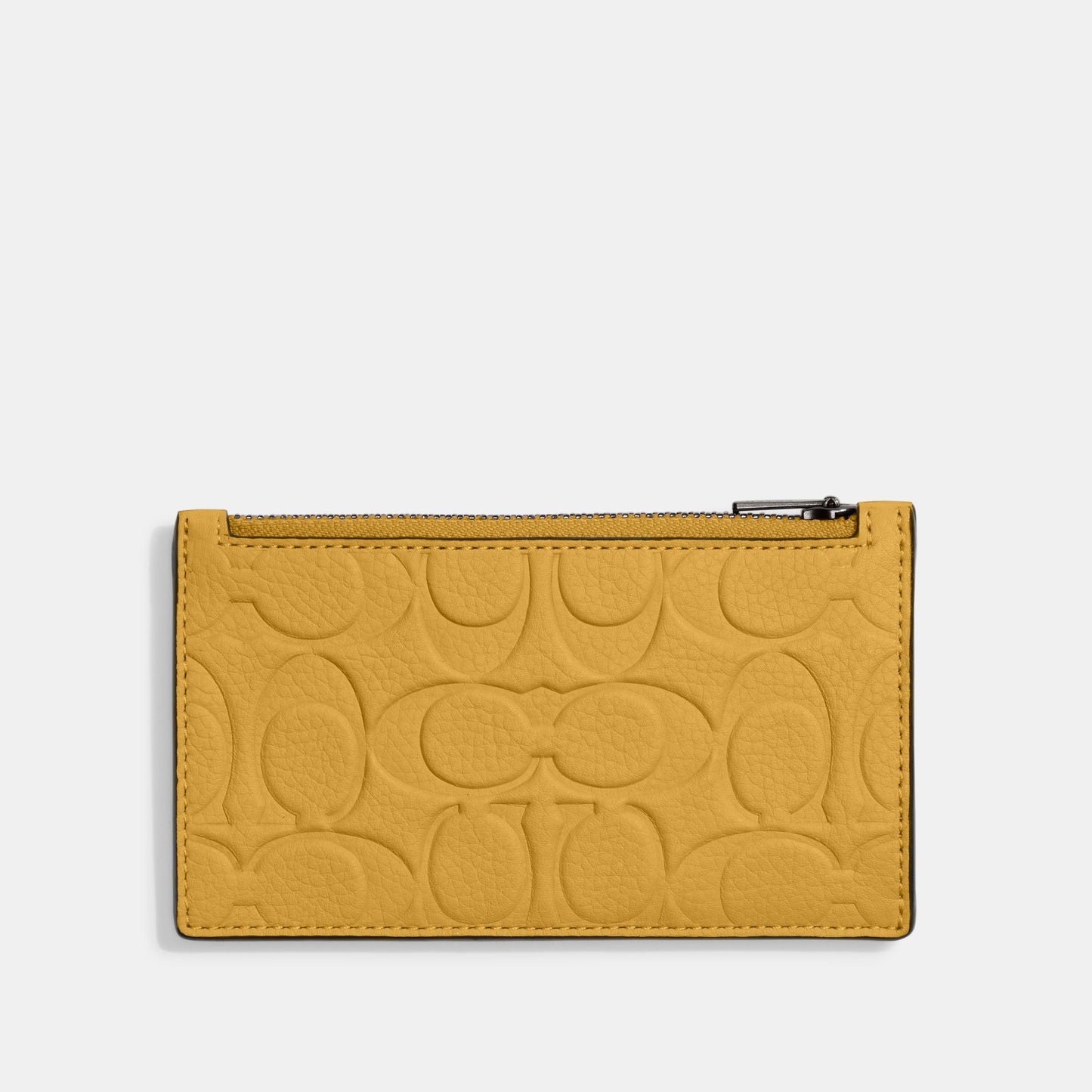 CH744-Zip Card Case In Signature Leather-Black