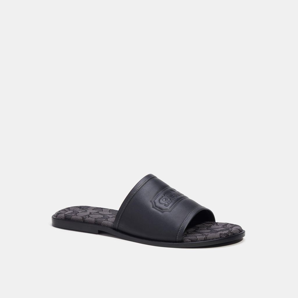 Sandal With Signature Jacquard-CI322-Black