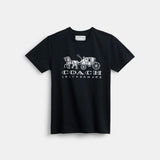 CI441-Horse And Carriage T-Shirt-Black