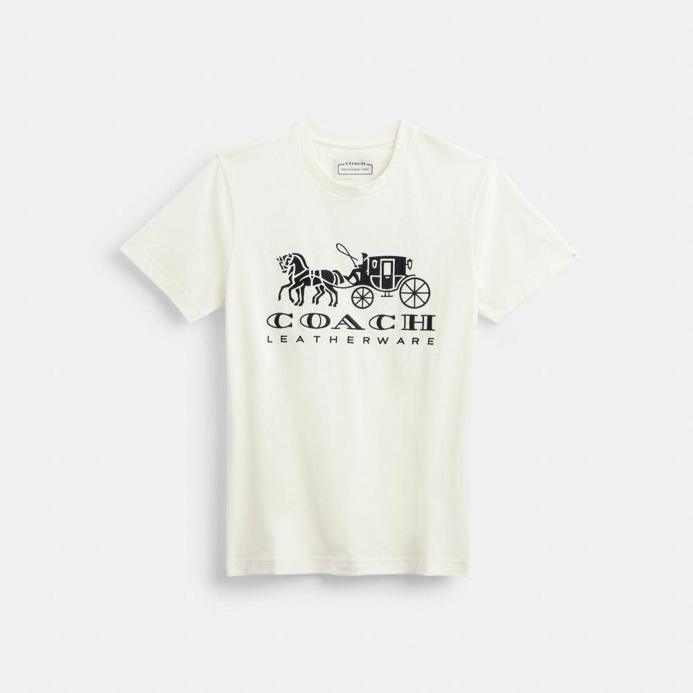CI441-Horse And Carriage T-Shirt-White.