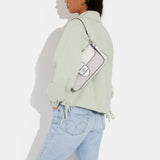 CJ617-Morgan Shoulder Bag In Signature Canvas-SV/Chalk/Glacier White