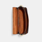 CJ633-Grace Shoulder Bag In Colorblock Signature Canvas-IM/Brown/Redwood Multi