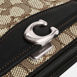 CJ810-Bandit Belt Bag In Signature Jacquard-Lh/Cocoa Black