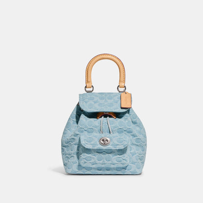 Riya Backpack 21 In Signature Denim-CJ833-Lh/Pale Blue