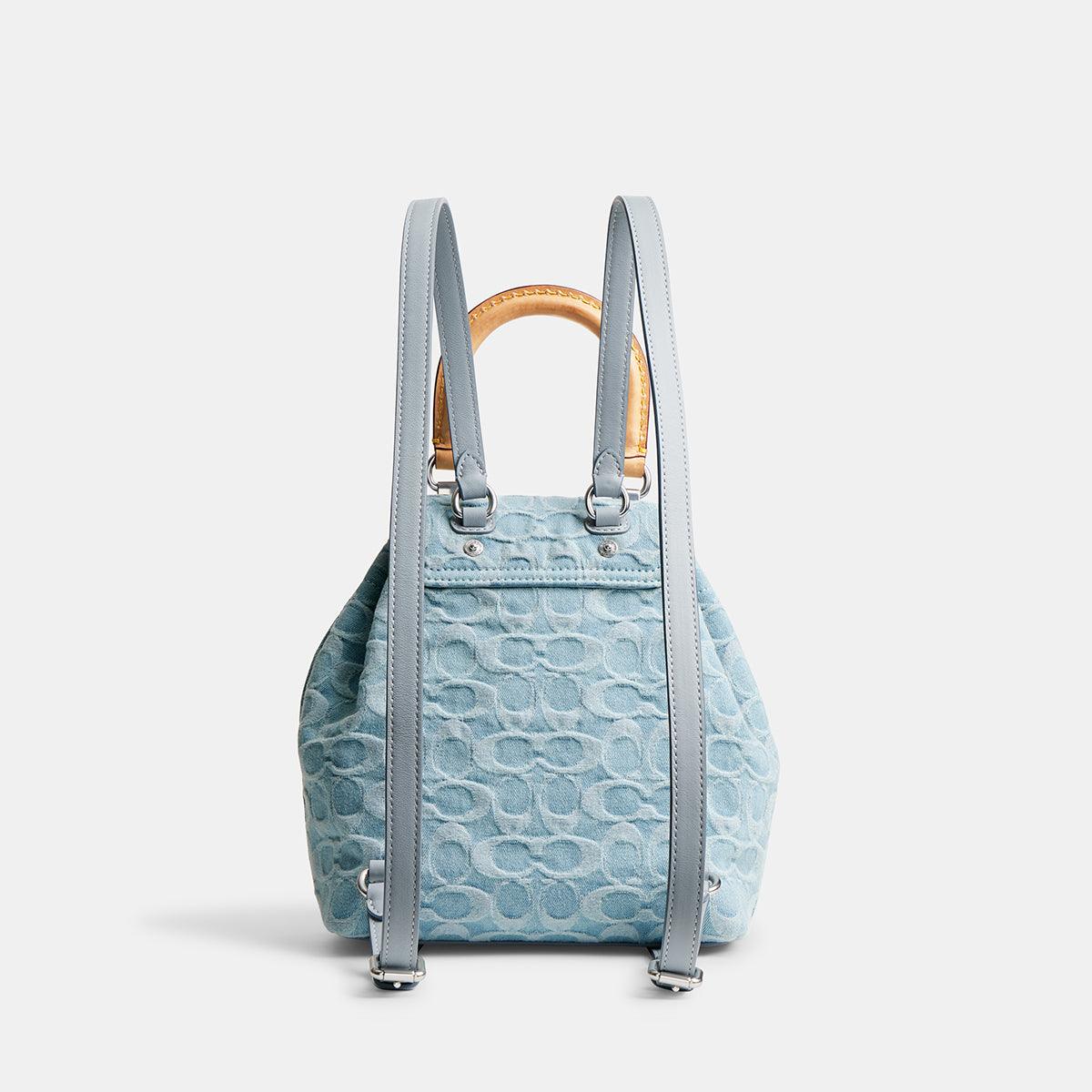Riya Backpack 21 In Signature Denim-CJ833-Lh/Pale Blue