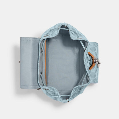 Riya Backpack 21 In Signature Denim-CJ833-Lh/Pale Blue