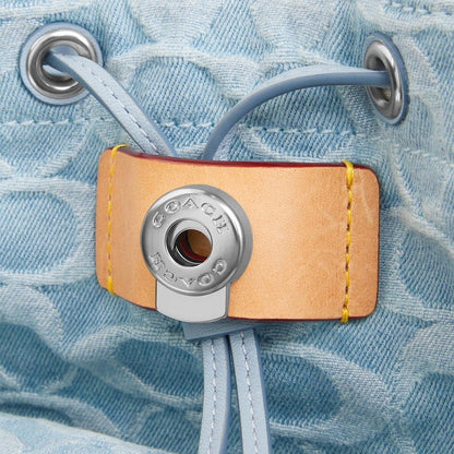 Riya Backpack 21 In Signature Denim-CJ833-Lh/Pale Blue