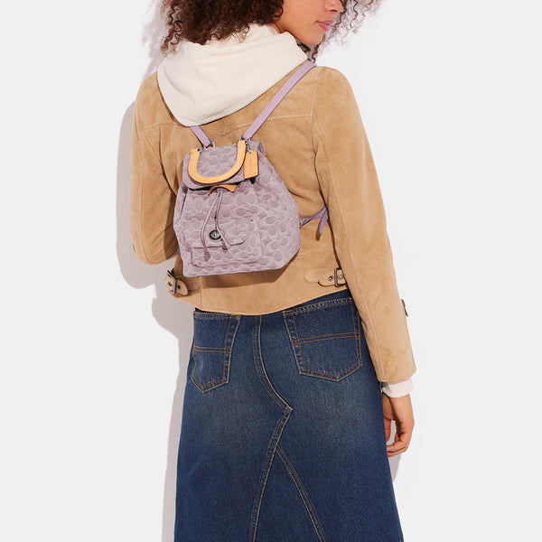 Riya Backpack 21 In Signature Denim