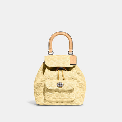 Riya Backpack 21 In Signature Denim-CJ833-Lh/Pale Yellow