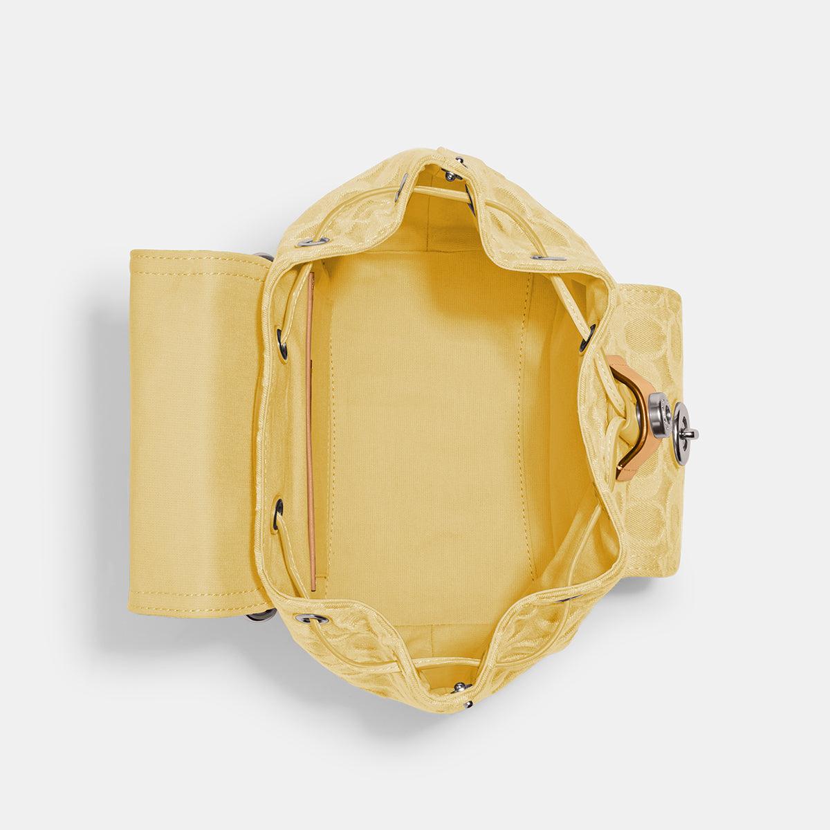 Riya Backpack 21 In Signature Denim-CJ833-Lh/Pale Yellow