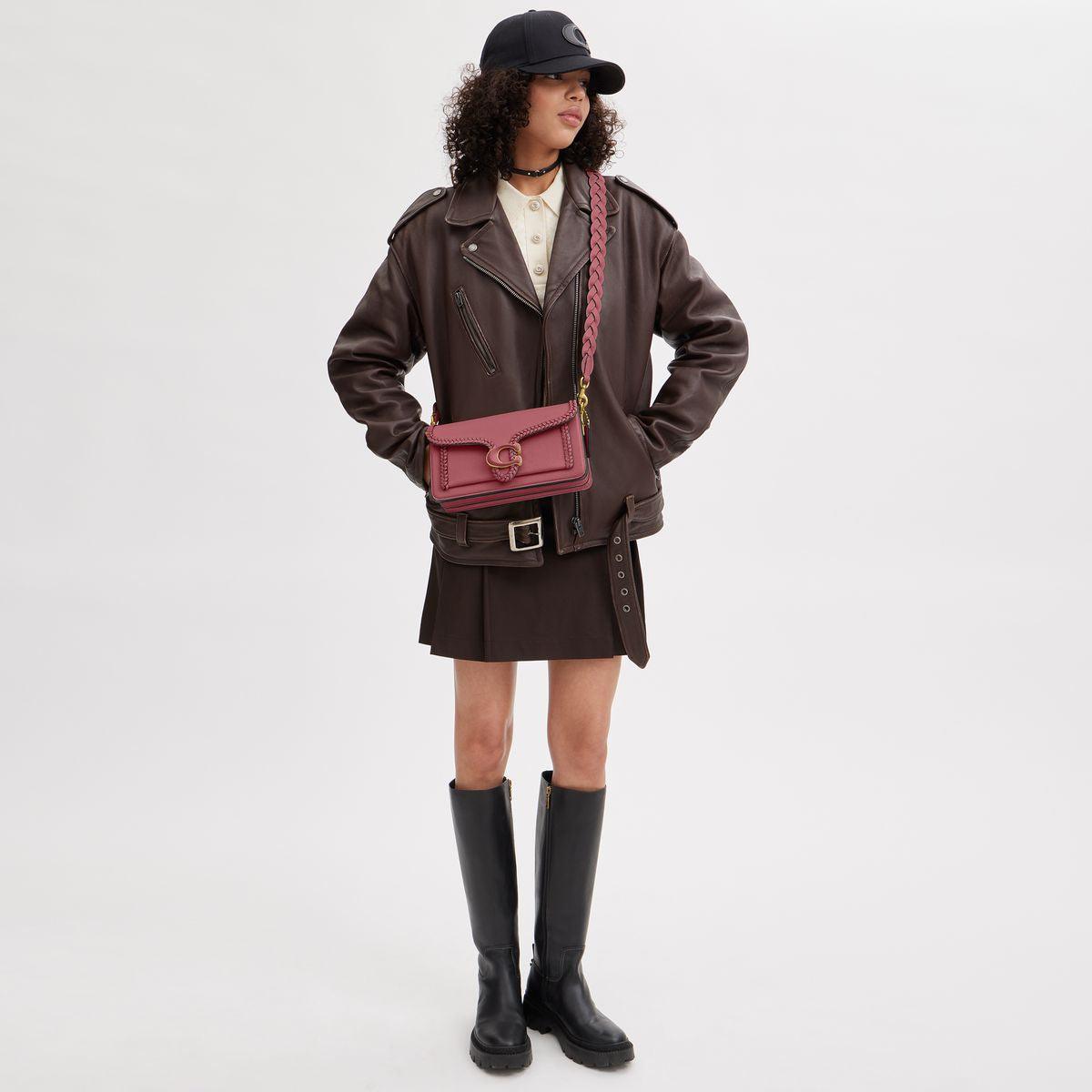CJ838-Tabby Shoulder Bag 26 With Braid-B4/Rouge