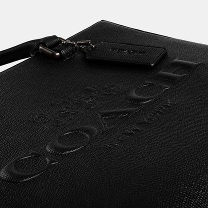 CJ845-Tote With Signature Canvas Interior-Black