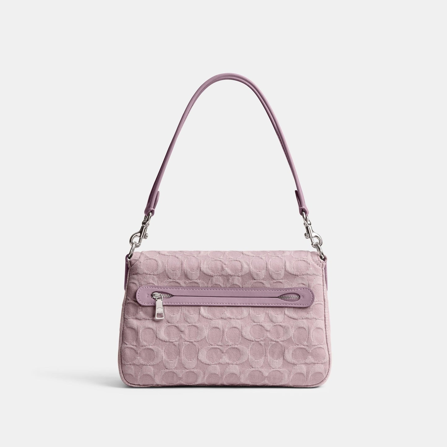 Soft Tabby Shoulder Bag In Signature Denim-CJ854-Lh/Pale Purple