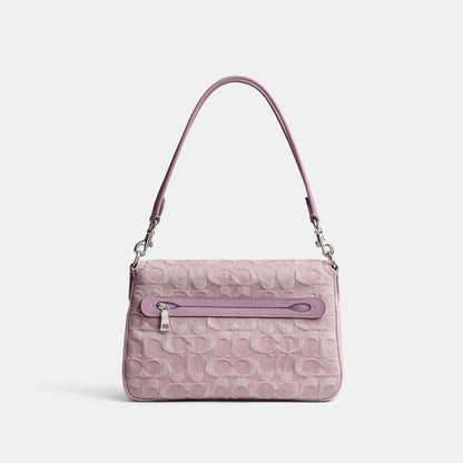 Soft Tabby Shoulder Bag In Signature Denim-CJ854-Lh/Pale Purple