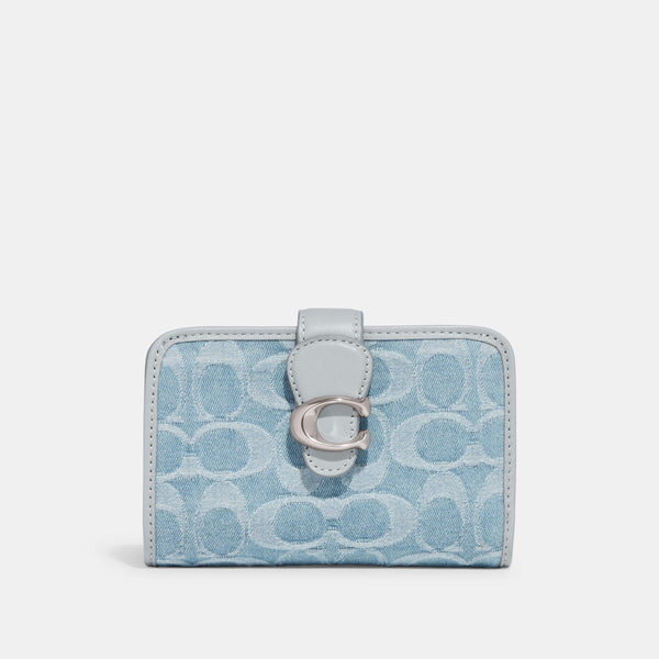 Tabby Medium Wallet In Signature Denim
