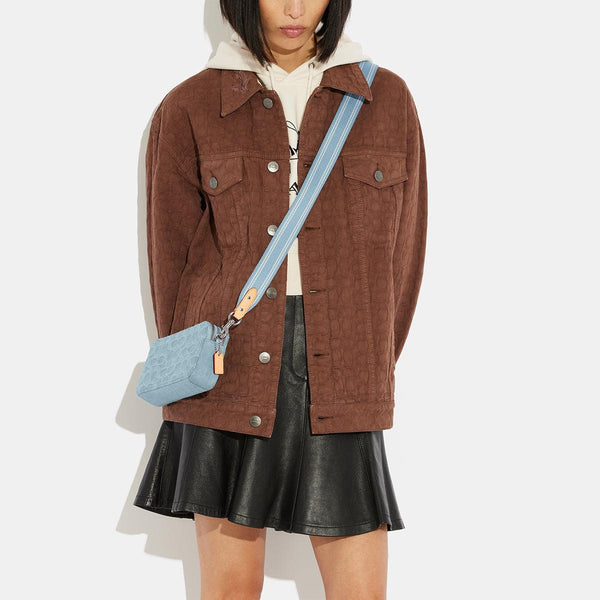 Kira Crossbody In Signature Denim