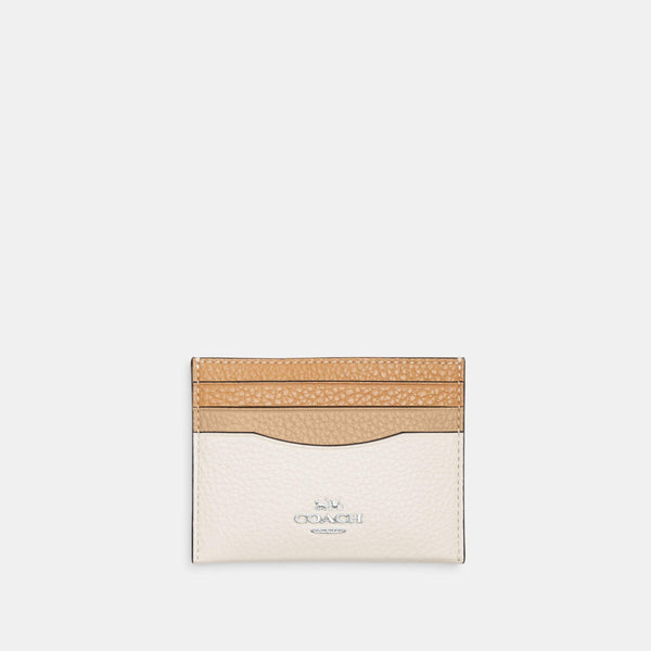 Slim Id Card Case In Colorblock
