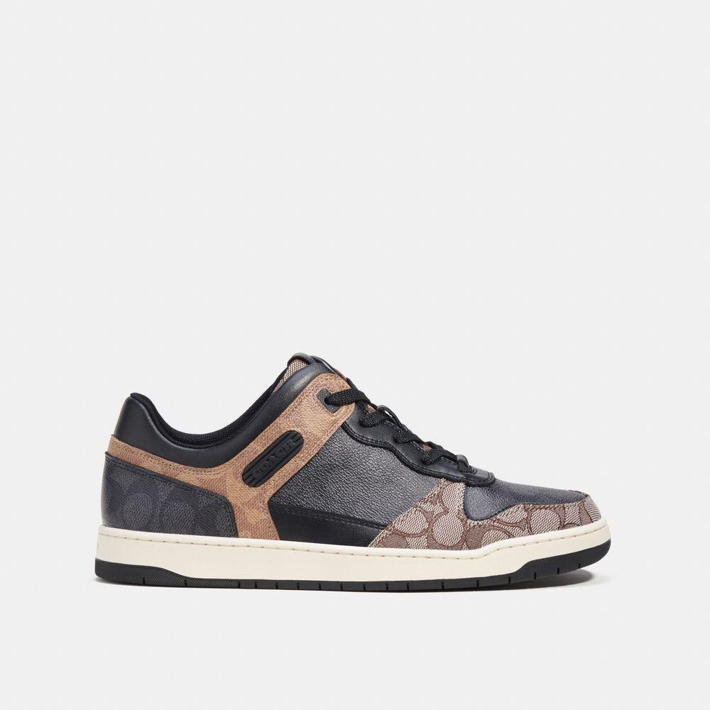 CK556-C201 Sneaker In Signature Canvas-Black/Maple