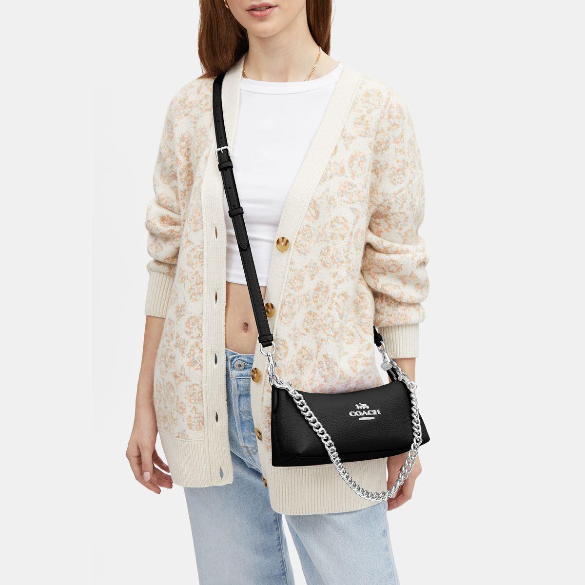 Charlotte Shoulder Bag-CL407-Sv/Black