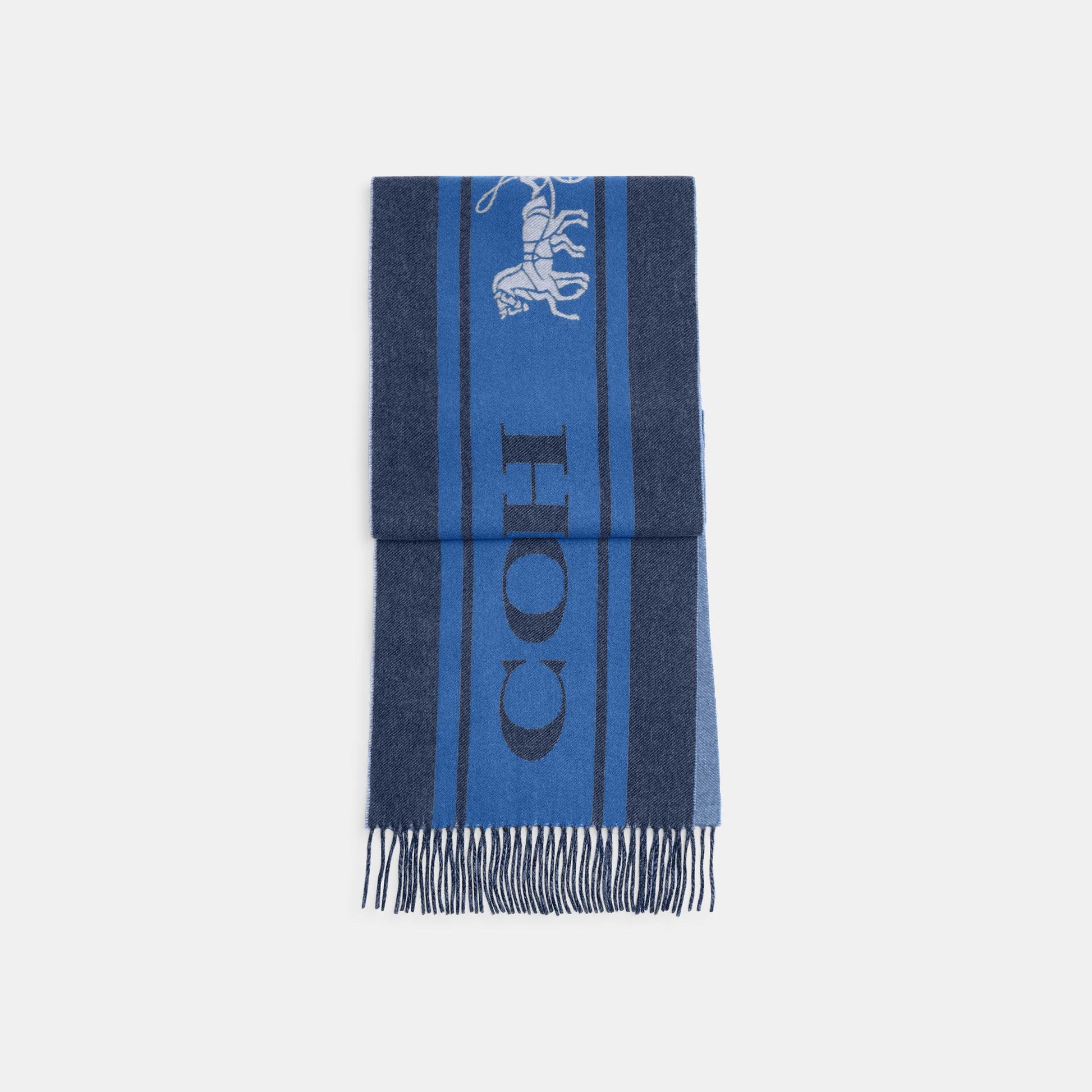 CM104-Varsity Sport Cashmere Muffler-Midnight Navy